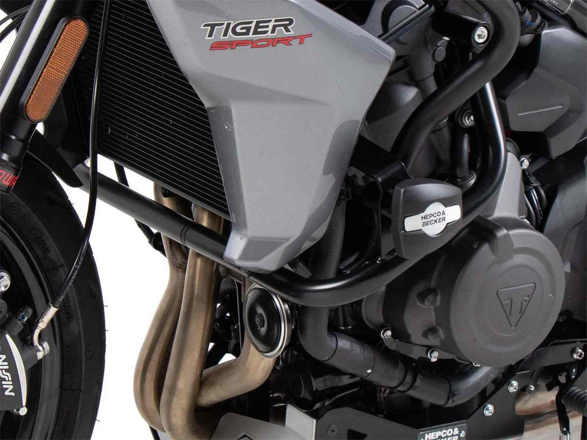 Hepco & Becker Engine protection bar black incl. protection pads for Triumph Tiger Sport 660 (2022-) | 5017636 00 01
