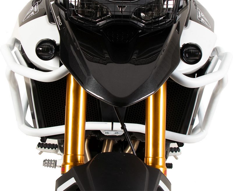 Hepco & Becker Tank Protection Bar Solid White For Triumph Tiger 900 Rally Pro (2024-) | 5027657 00 03