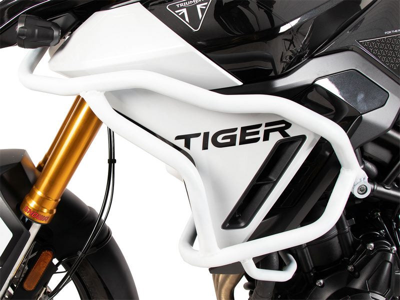 Hepco & Becker Tank Protection Bar Solid White For Triumph Tiger 900 GT / Pro (2024-) | 5027658 00 03