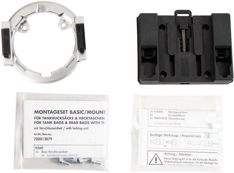 Hepco & Becker Tankring Basic Incl. Fastener For Tankbag For Kawasaki Z 125 / Ninja 125 (2021) | 5162519 00 09