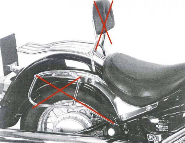 Hepco & Becker Solorack without backrest for Suzuki VL 800 Intruder / LC Volusia / C 800 Intruder / Bl | 600317 00 02