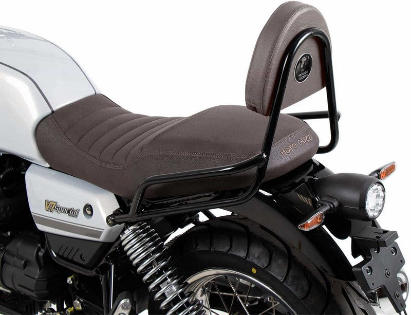 Hepco & Becker Sissybar without rearrack black/brown for Moto Guzzi V7 Special/Stone/Centenario (2021-) | 600556 01 01