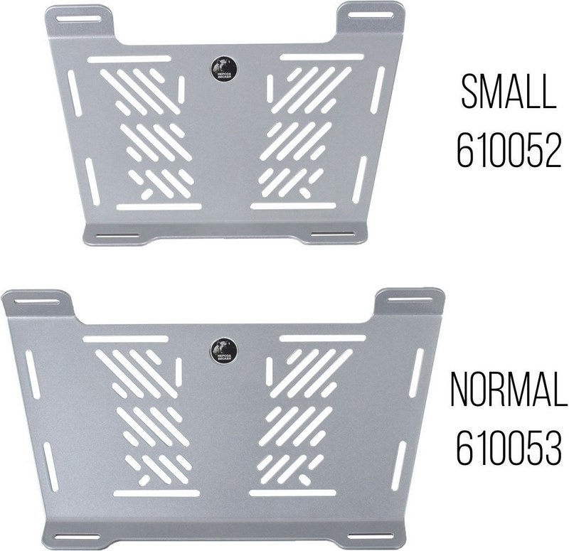 Hepco & Becker Universal rear enlargement SMALL-silver | 610052 00 09