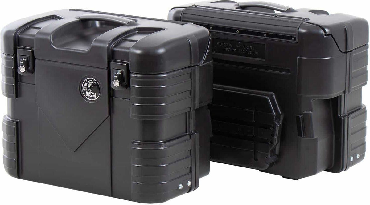 Hepco & Becker GOBI side case set right/left black | 610083 00 01