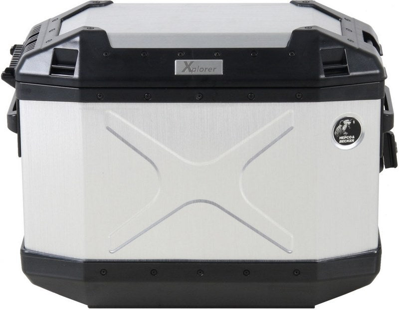 Hepco & Becker Xplorer 30 silver left sidebox | 610208 00 00