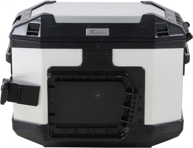 Hepco & Becker Xplorer 30 silver left sidebox | 610208 00 00