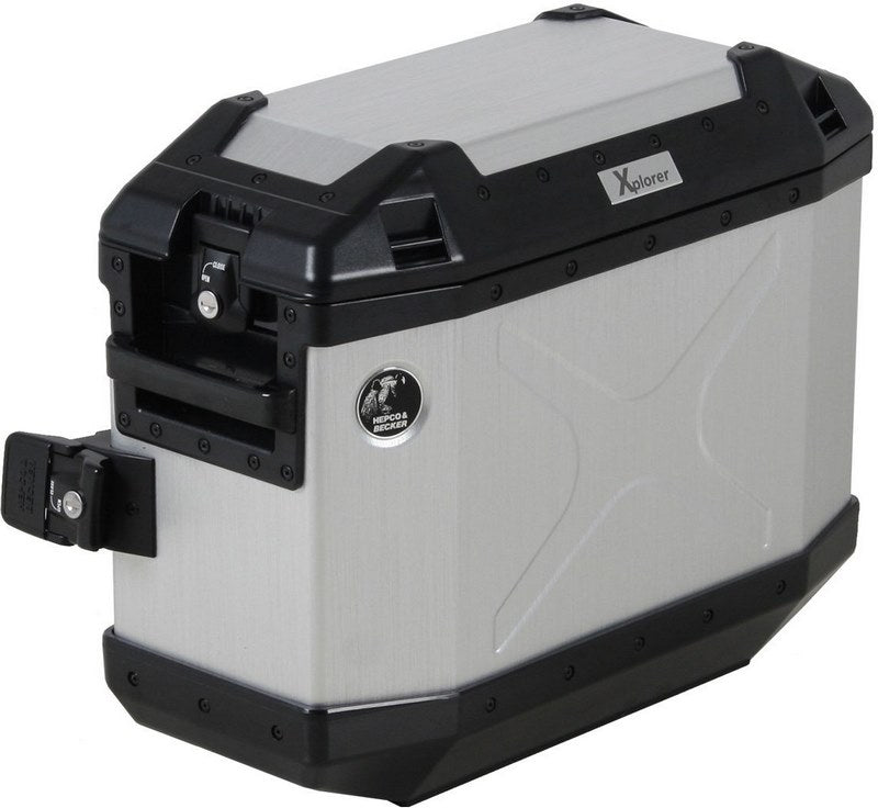 Hepco & Becker Xplorer 30 silver right sidebox | 610209 00 00