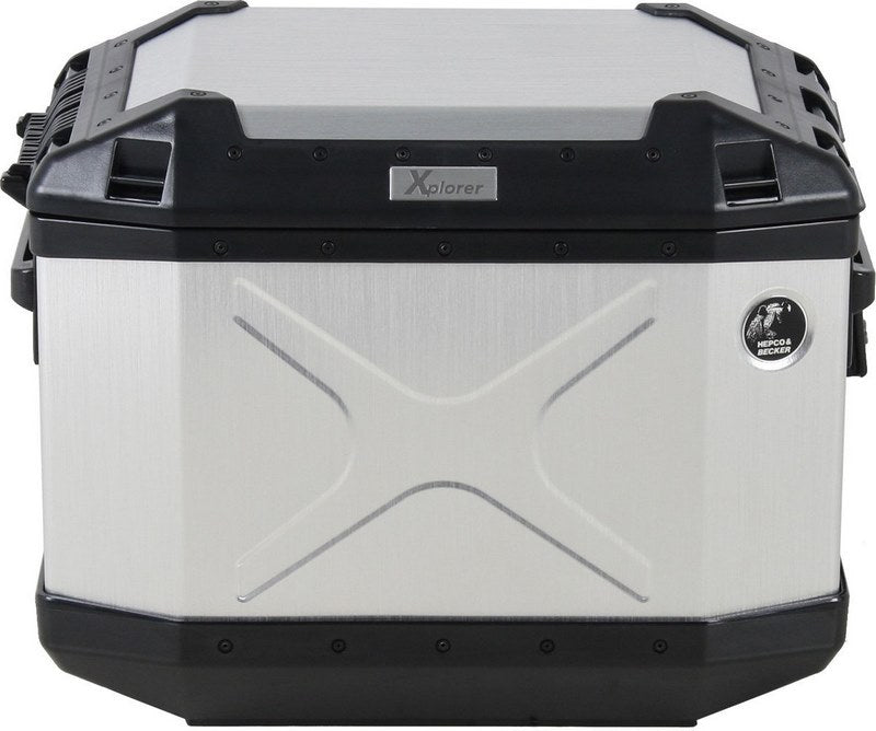 Hepco & Becker Xplorer 40 silver left sidebox | 610210 00 00