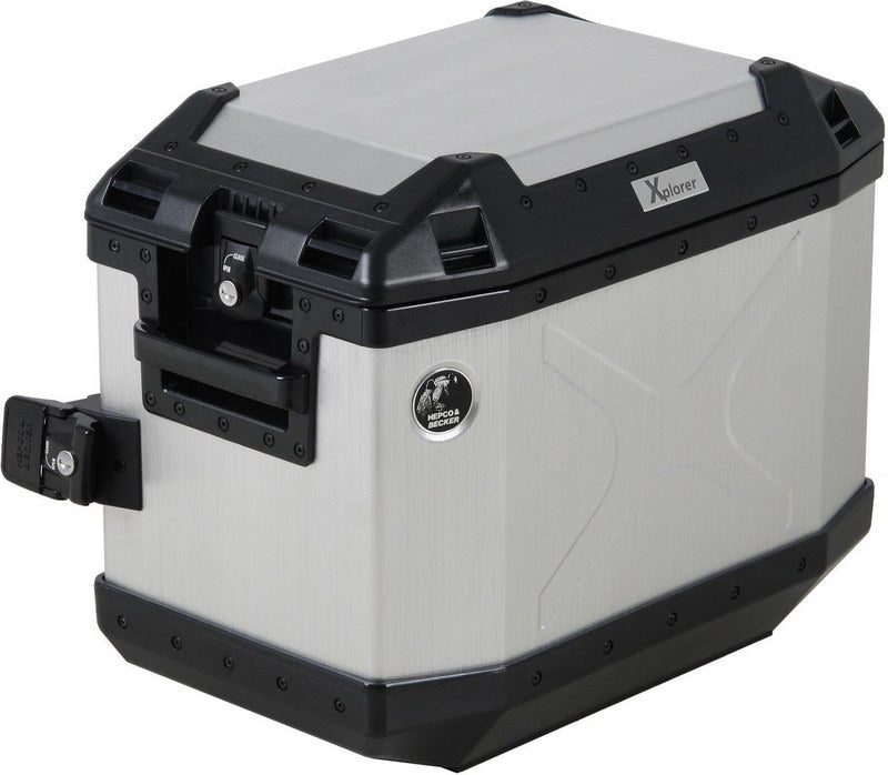 Hepco & Becker Xplorer 40 silver right sidebox | 610211 00 00
