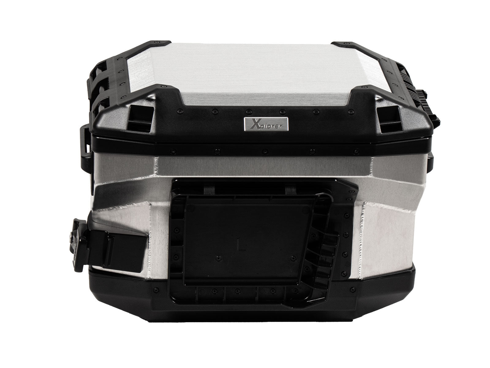 Hepco & Becker Xplorer 37 Left Silver For Cutout Carrier (Cut Out For Exhaust) | 610218-00-00