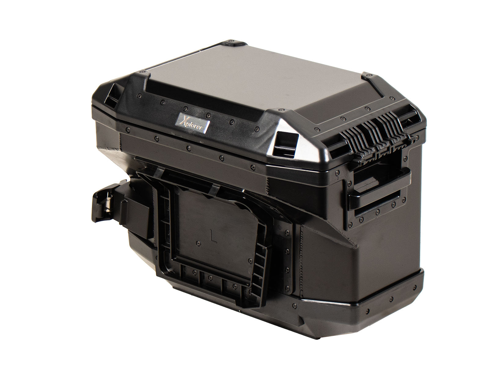 Hepco & Becker Xplorer 37 Left Black For Cutout Carrier (Cut Out For Exhaust) | 610218-00-01