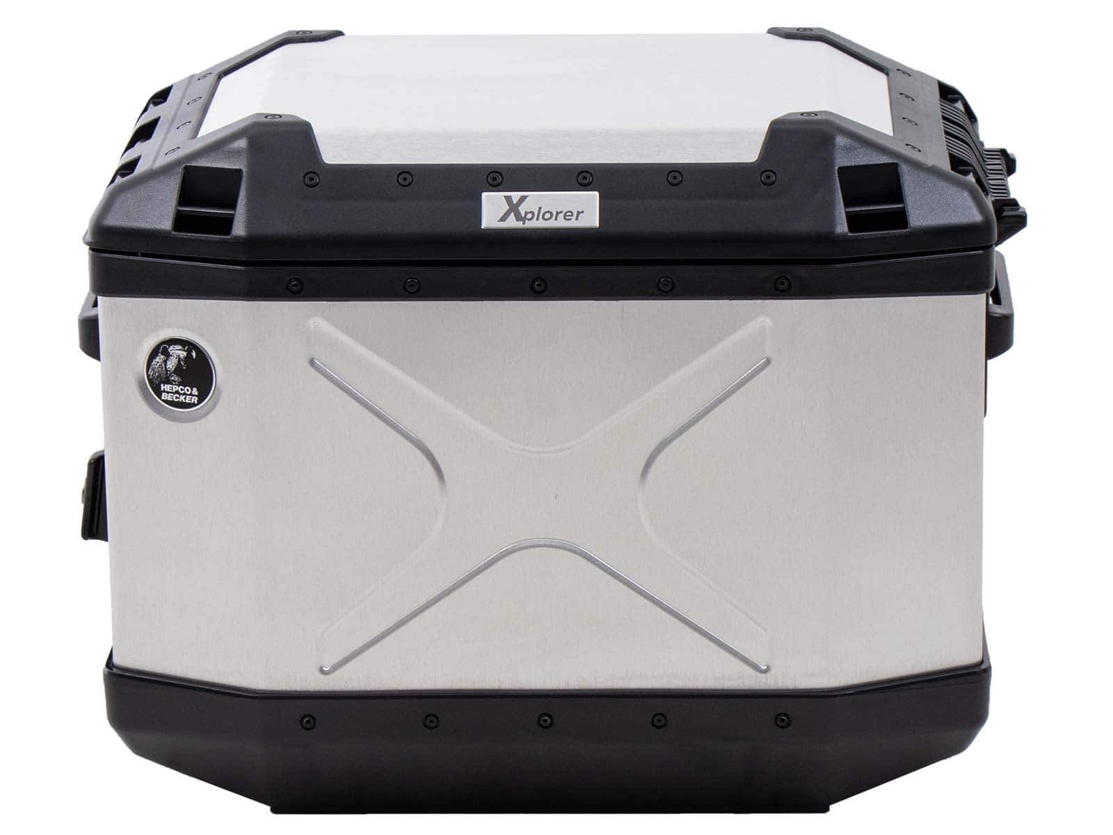 Hepco & Becker Xplorer 37 Right Silver For Cutout Carrier (Cut Out For Exhaust) | 610219-00-00