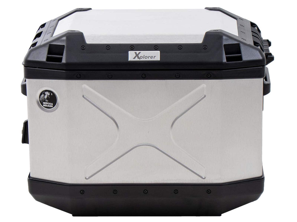 Hepco & Becker Xplorer 37 Right Silver For Cutout Carrier (Cut Out For Exhaust) | 610219-00-00