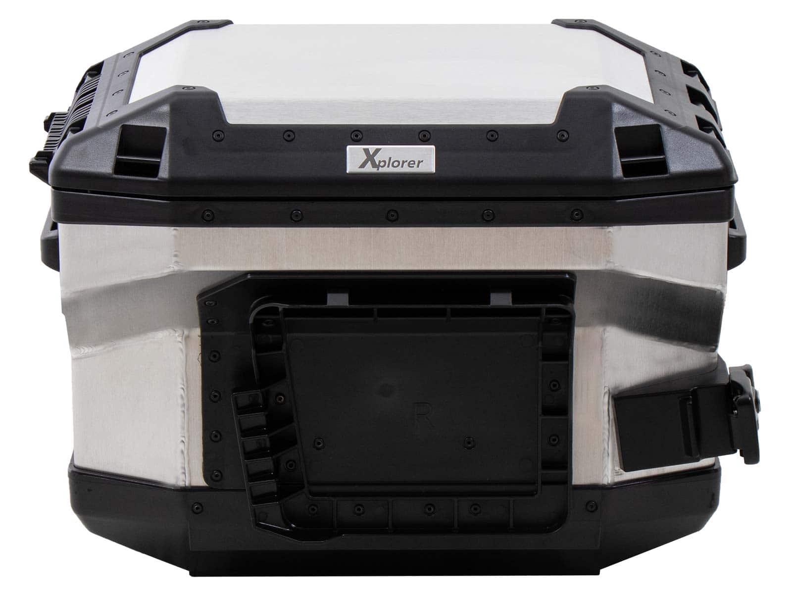 Hepco & Becker Xplorer 37 Right Silver For Cutout Carrier (Cut Out For Exhaust) | 610219-00-00