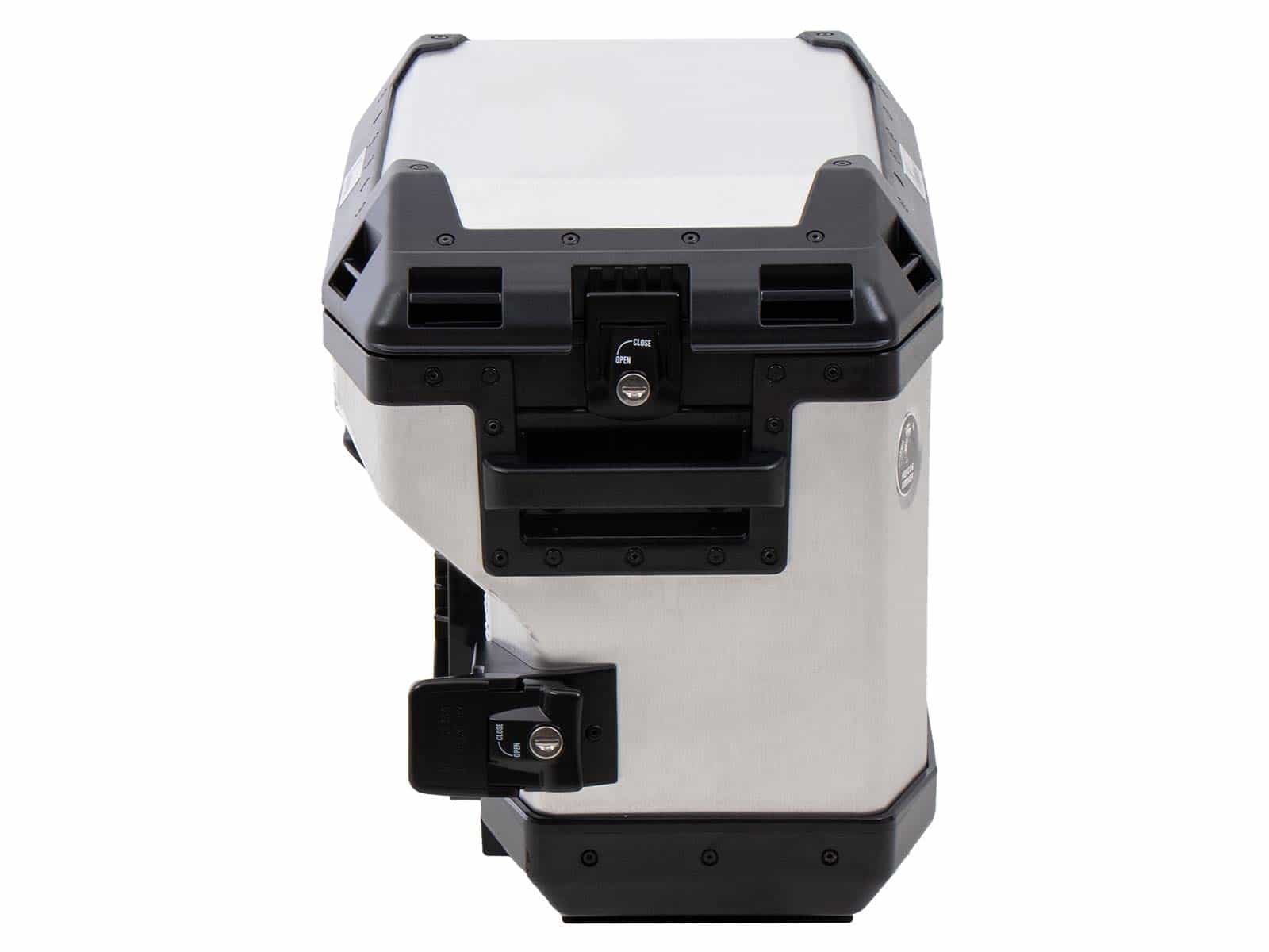 Hepco & Becker Xplorer 37 Right Silver For Cutout Carrier (Cut Out For Exhaust) | 610219-00-00
