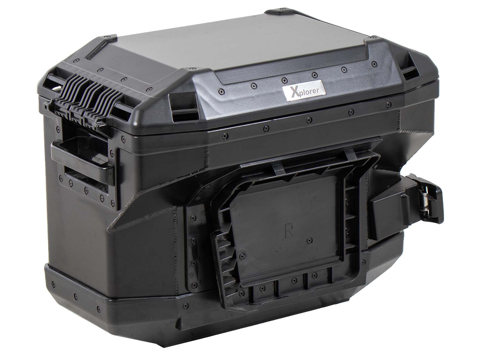 Hepco & Becker Xplorer 37 Right Black For Cutout Carrier (Cut Out For Exhaust) | 610219-00-01