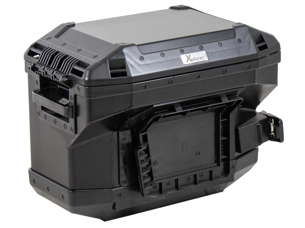 Hepco & Becker Xplorer 37 Right Black For Cutout Carrier (Cut Out For Exhaust) | 610219-00-01