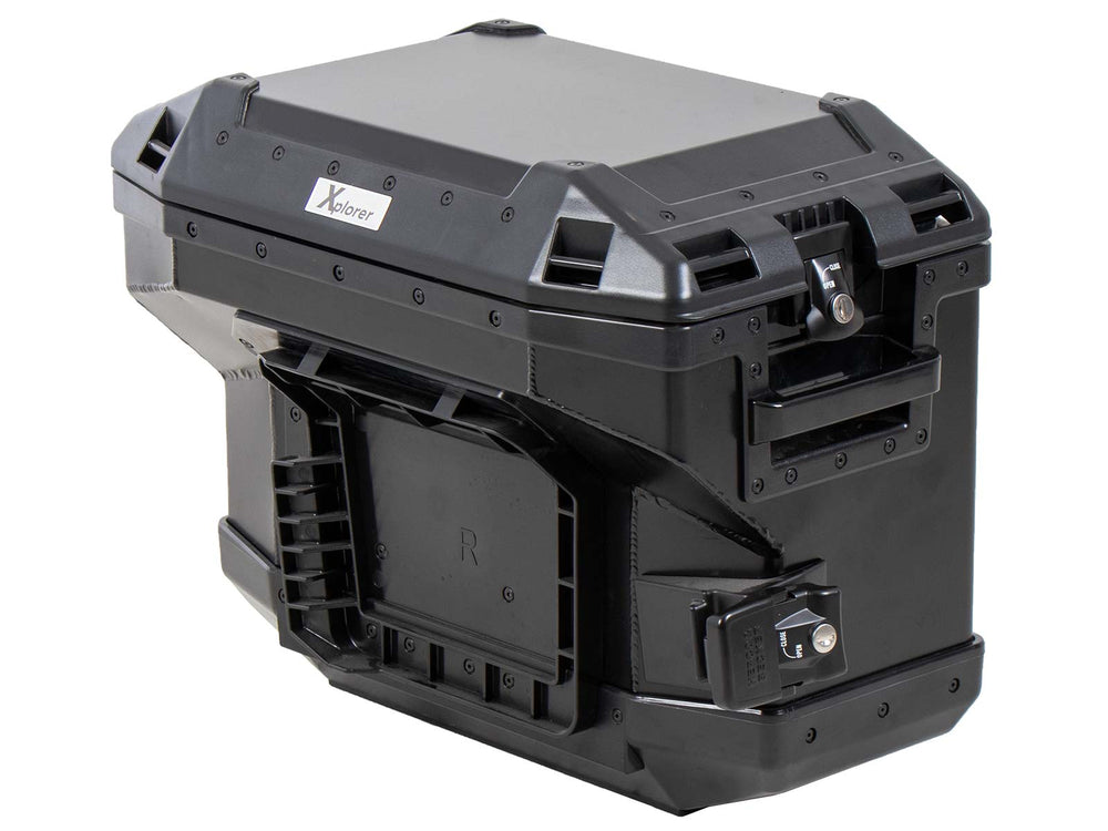Hepco & Becker Xplorer 37 Right Black For Cutout Carrier (Cut Out For Exhaust) | 610219-00-01
