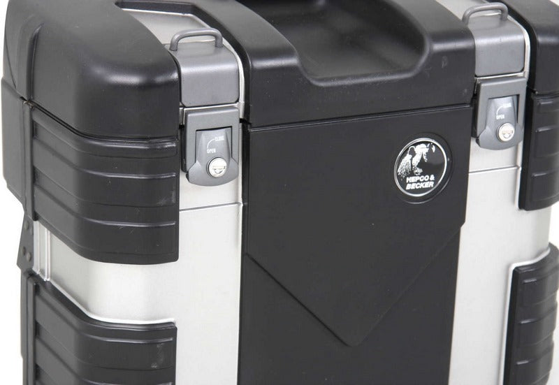 Hepco & Becker Gobi side boxes black edition-black/silver | 610288 00 01