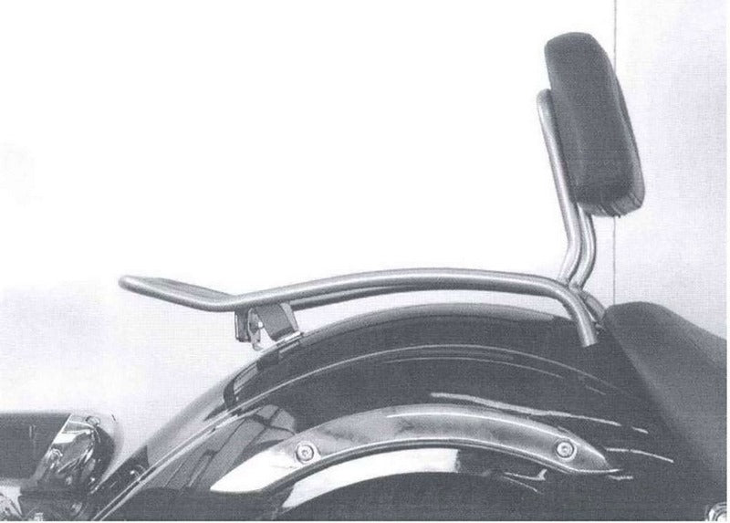 Hepco & Becker Solorack with backrest for Yamaha XVS 125 Drag Star | 611413 00 02