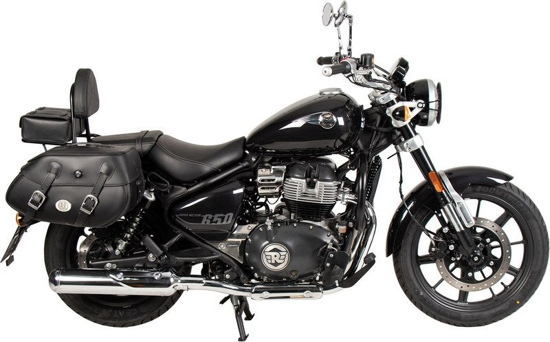 Hepco & Becker Sissybar With Rearrack Black For Royal Enfield Super Meteor 650 (2023-) | 6117651 00 01