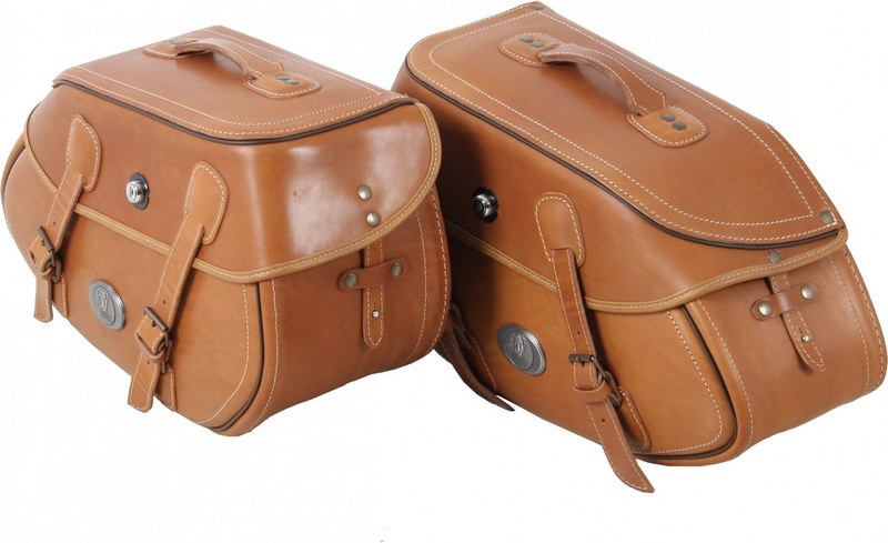 Hepco & Becker Saddle bag set Buffalo sandbrown for tube saddlebag carrier | 620200 00 08