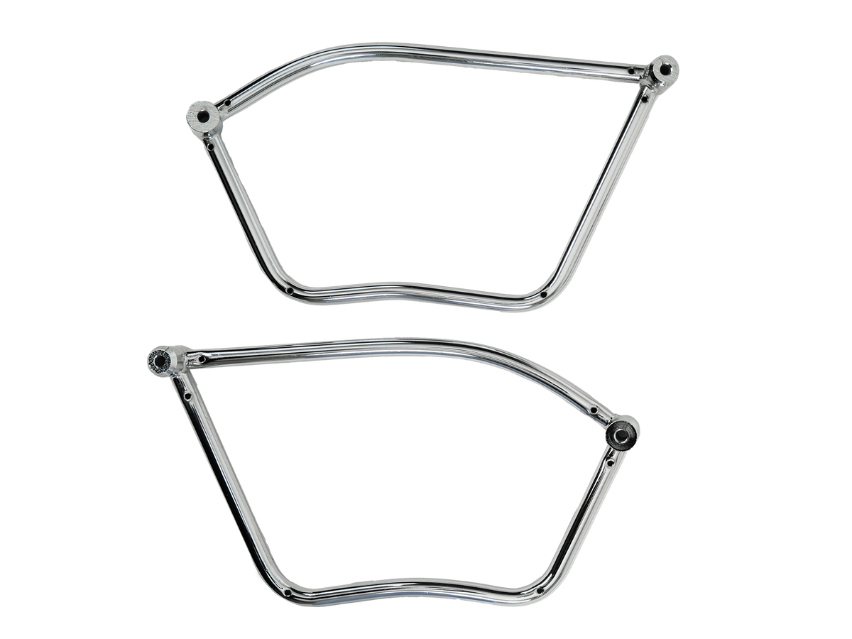 Hepco & Becker Saddlebag tube-carrier for leatherbags-chrome for Kawasaki EN 500 until 1995 | 625256 00 02