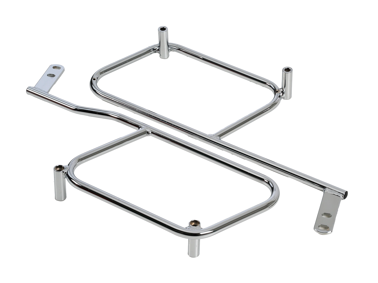 Hepco & Becker Saddlebag tube-carrier for leatherbags-chrome for Yamaha XVS 1300 Midnight Star | 6254519 00 02
