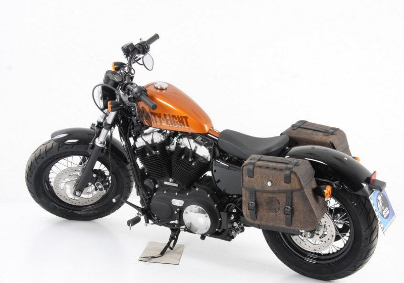 Hepco & Becker Saddlebag holder Cutout-black for Harley-Davidson Sportster 883 Roadster/Iron 883/Super Low/ 8 | 626718 00 01
