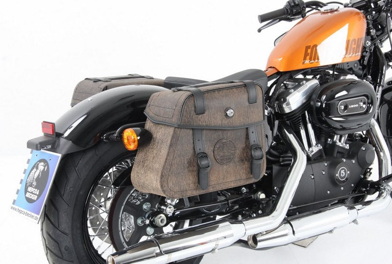 Hepco & Becker Saddlebag holder Cutout-black for Harley-Davidson Sportster 883 Roadster/Iron 883/Super Low/ 8 | 626718 00 01