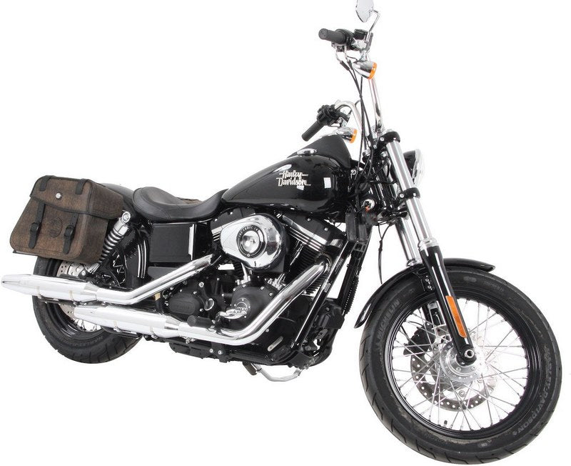 Hepco & Becker Saddlebag holder Cutout-black for Harley-Davidson Dyna Low Rider/ Wide Glide/Street Bob / Fat | 626726 00 01