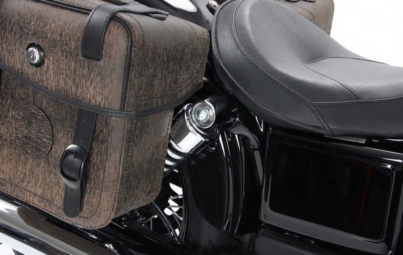 Hepco & Becker Saddlebag holder Cutout-black for Harley-Davidson Dyna Low Rider/ Wide Glide/Street Bob / Fat | 626726 00 01