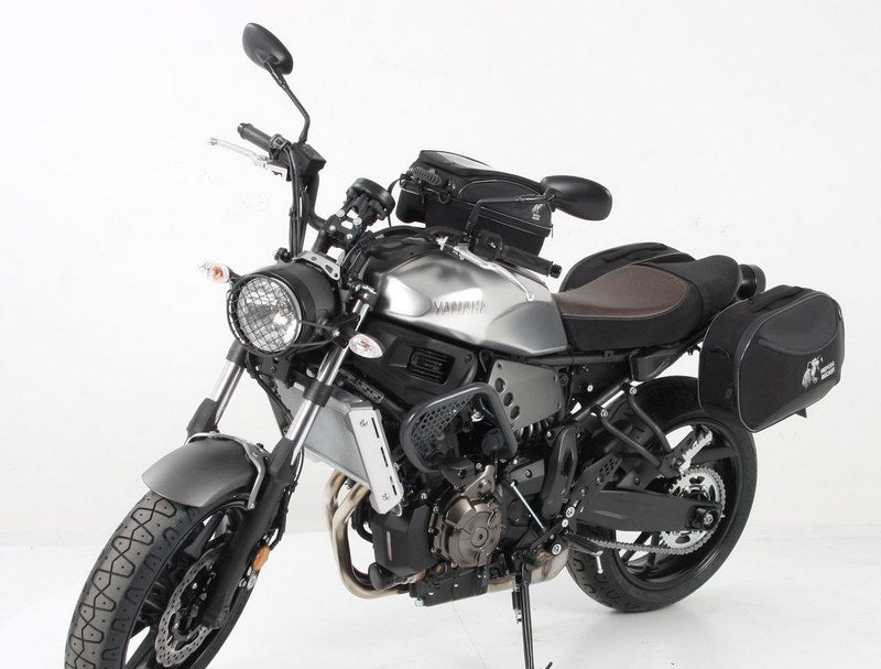 Hepco & Becker C-Bow Sidecarrier permanent mounted-black for Yamaha XSR 700 / XSR 700 Xtribute (2016-) | 6304550 00 01