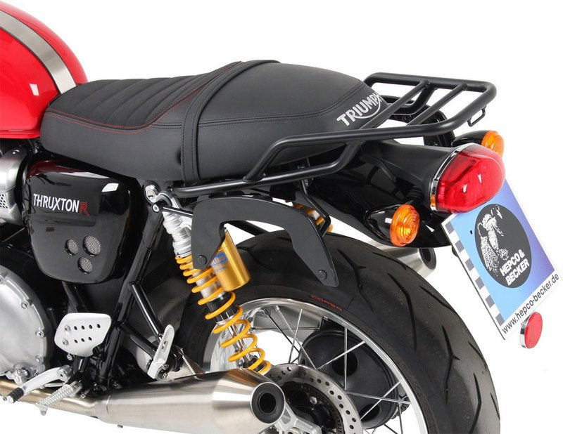 Hepco & Becker C-Bow sidecarrier-black for Triumph Thruxton / R from 2016 | 6307542 00 01