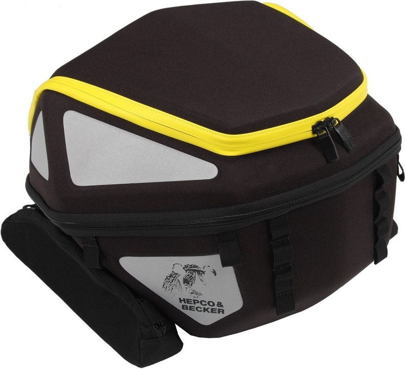 Hepco & Becker Royster rearbag with strap attachment-black / yellow | 640811 00 07