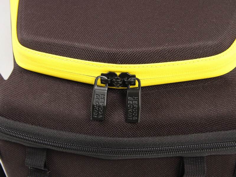 Hepco & Becker Royster rearbag with strap attachment-black / yellow | 640811 00 07