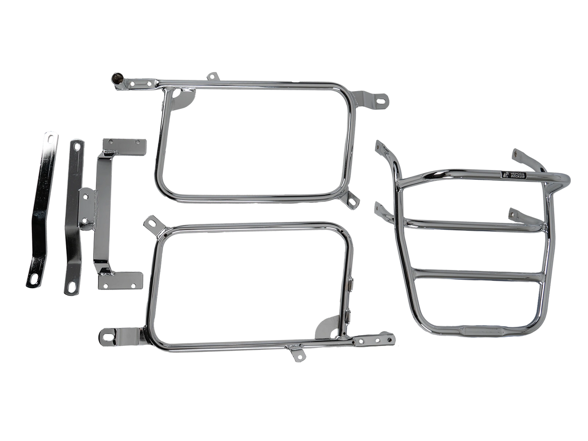Hepco & Becker Side-and Topcasecarrierset-chrome for Honda CX 500 Custom | 650110 00 02