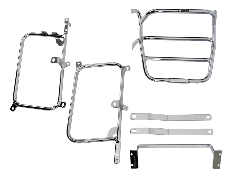 Hepco & Becker Side-and Topcasecarrierset-chrome for Honda CBX pro-link | 650127 00 02