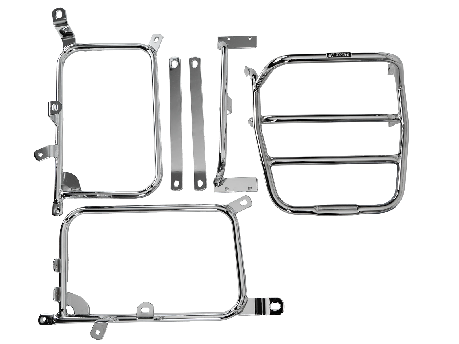 Hepco & Becker Side-and Topcasecarrierset-chrome for Honda GL 1100 / DL | 650130 00 02