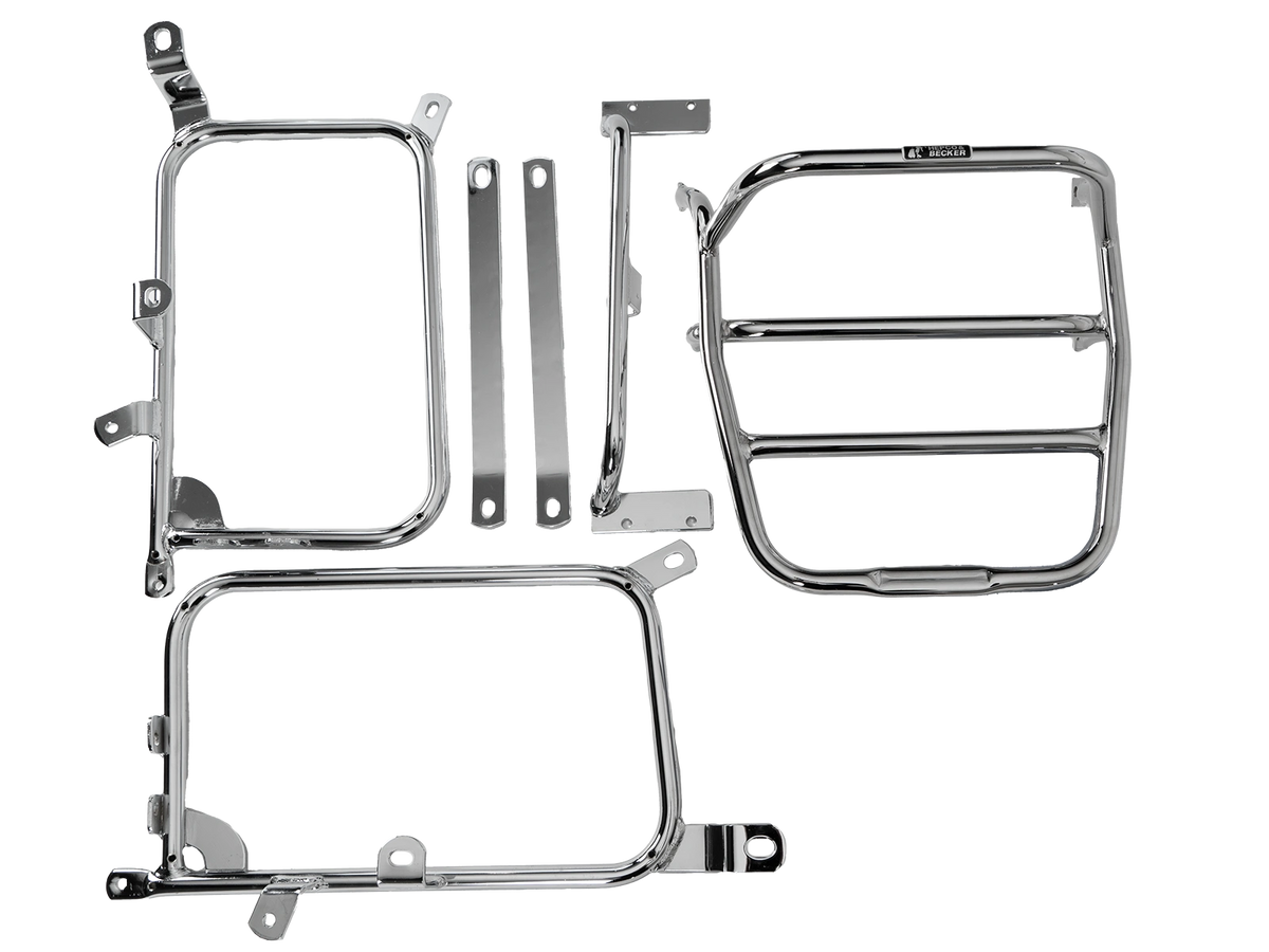 Hepco & Becker Side-and Topcasecarrierset-chrome for Honda GL 1100 / DL | 650130 00 02