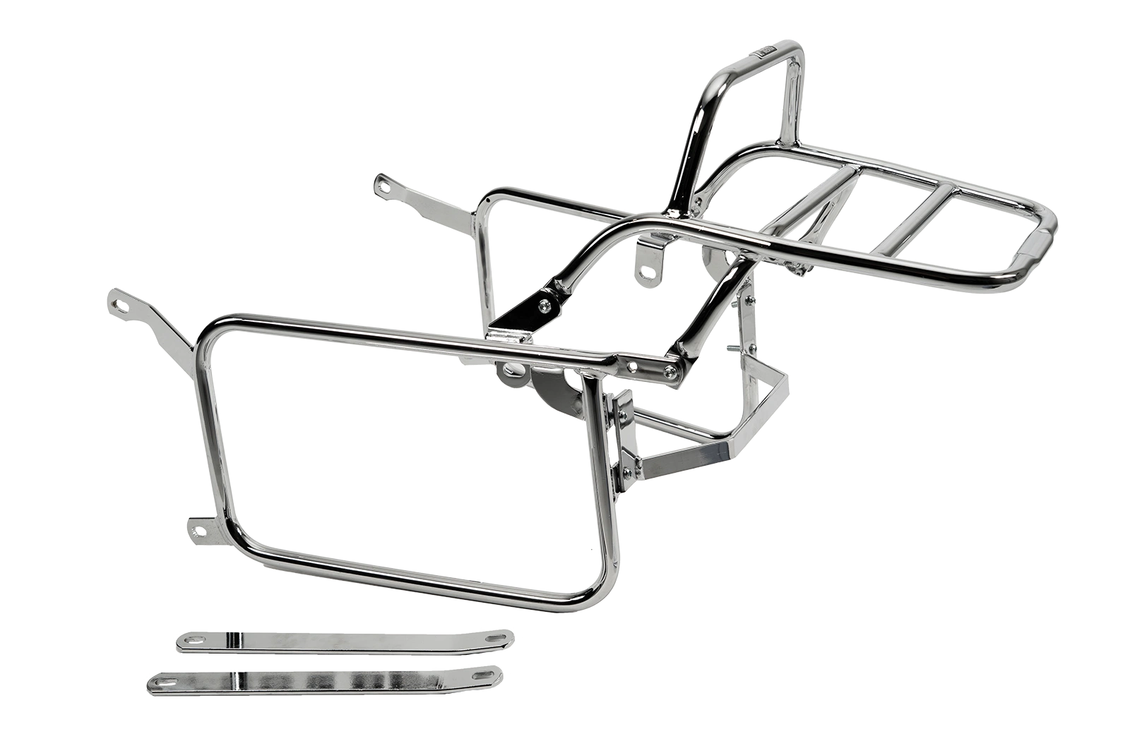 Hepco & Becker Side-and Topcasecarrierset-chrome for Honda VT 500 Custom | 650131 00 02