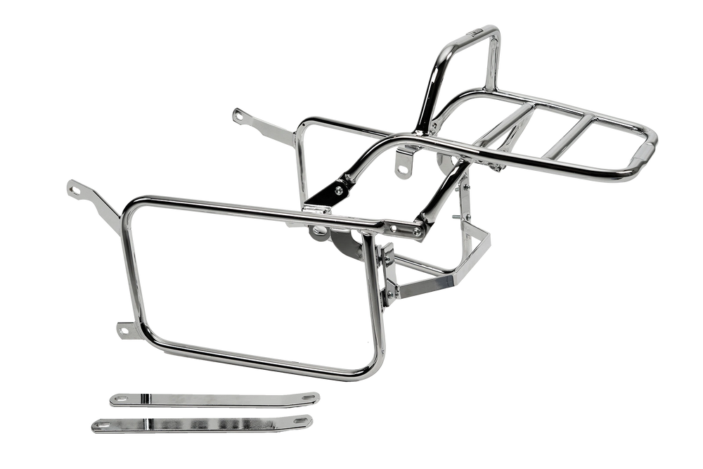 Hepco & Becker Side-and Topcasecarrierset-chrome for Honda VT 500 Custom | 650131 00 02
