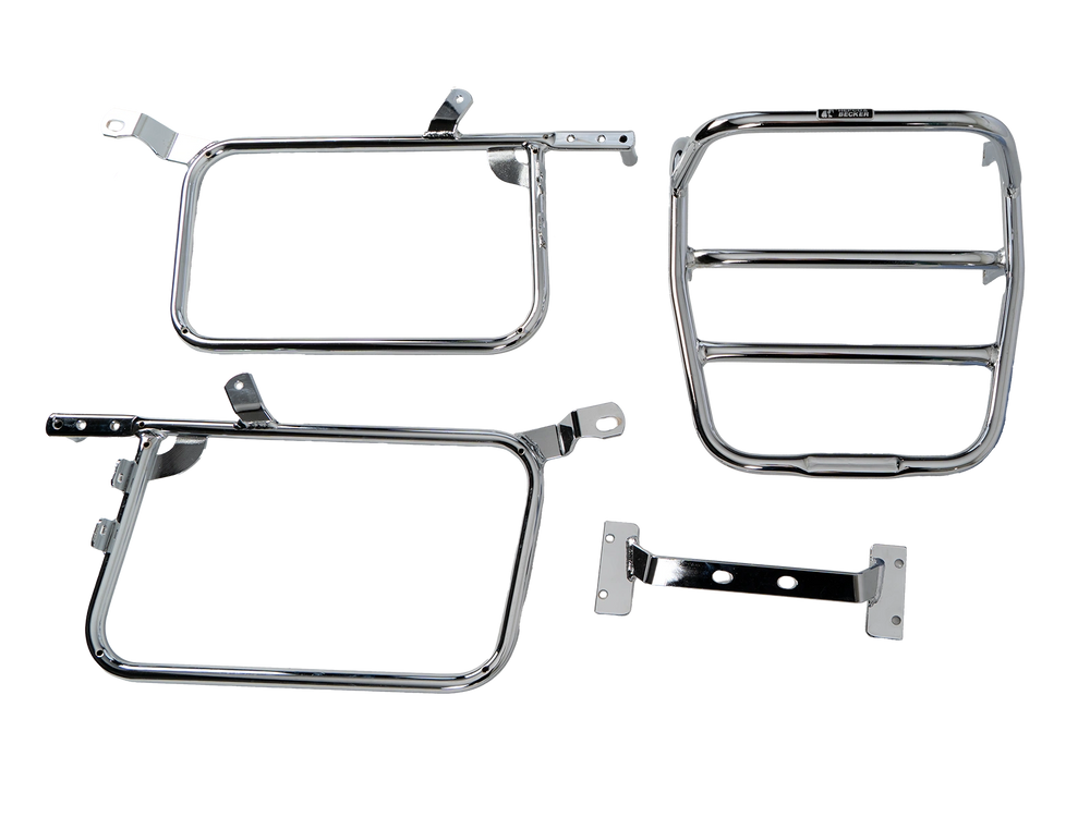 Hepco & Becker Side-and Topcasecarrierset-chrome for Honda CM 185 / CM 200 T | 650136 00 02