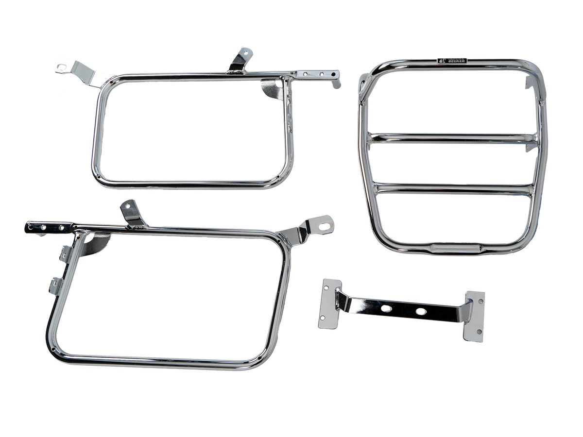 Hepco & Becker Side-and Topcasecarrierset-chrome for Honda CM 185 / CM 200 T | 650136 00 02