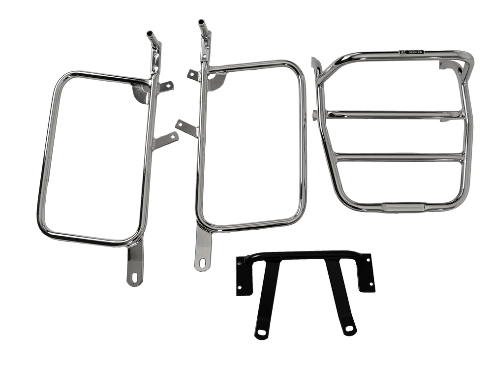 Hepco & Becker Side-and Topcasecarrierset-chrome for Kawasaki Z 400 / 440 A / B / C | 650203 00 02