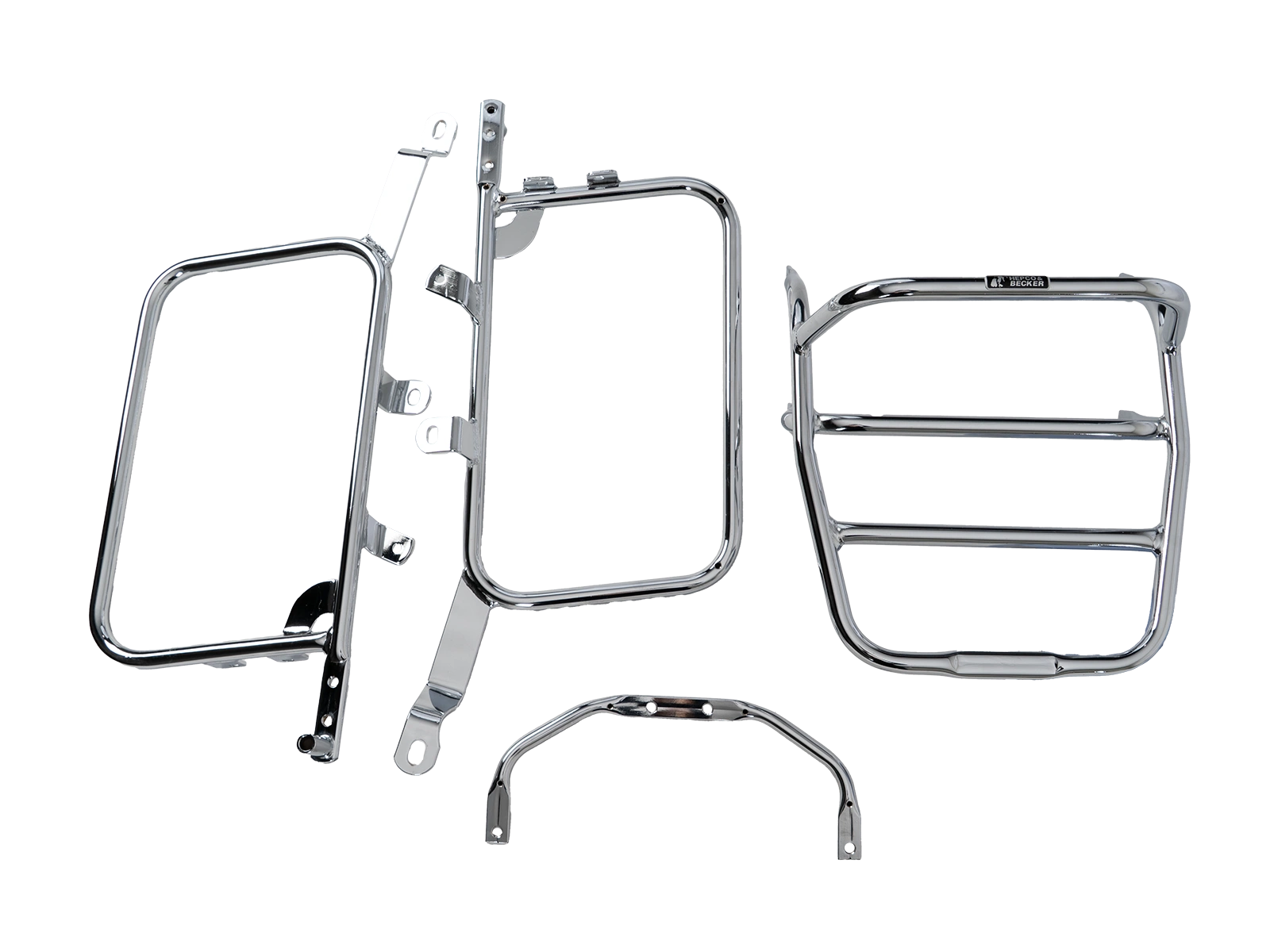 Hepco & Becker Side-and Topcasecarrierset-chrome for Kawasaki Z 550 LTD | 650210 00 02