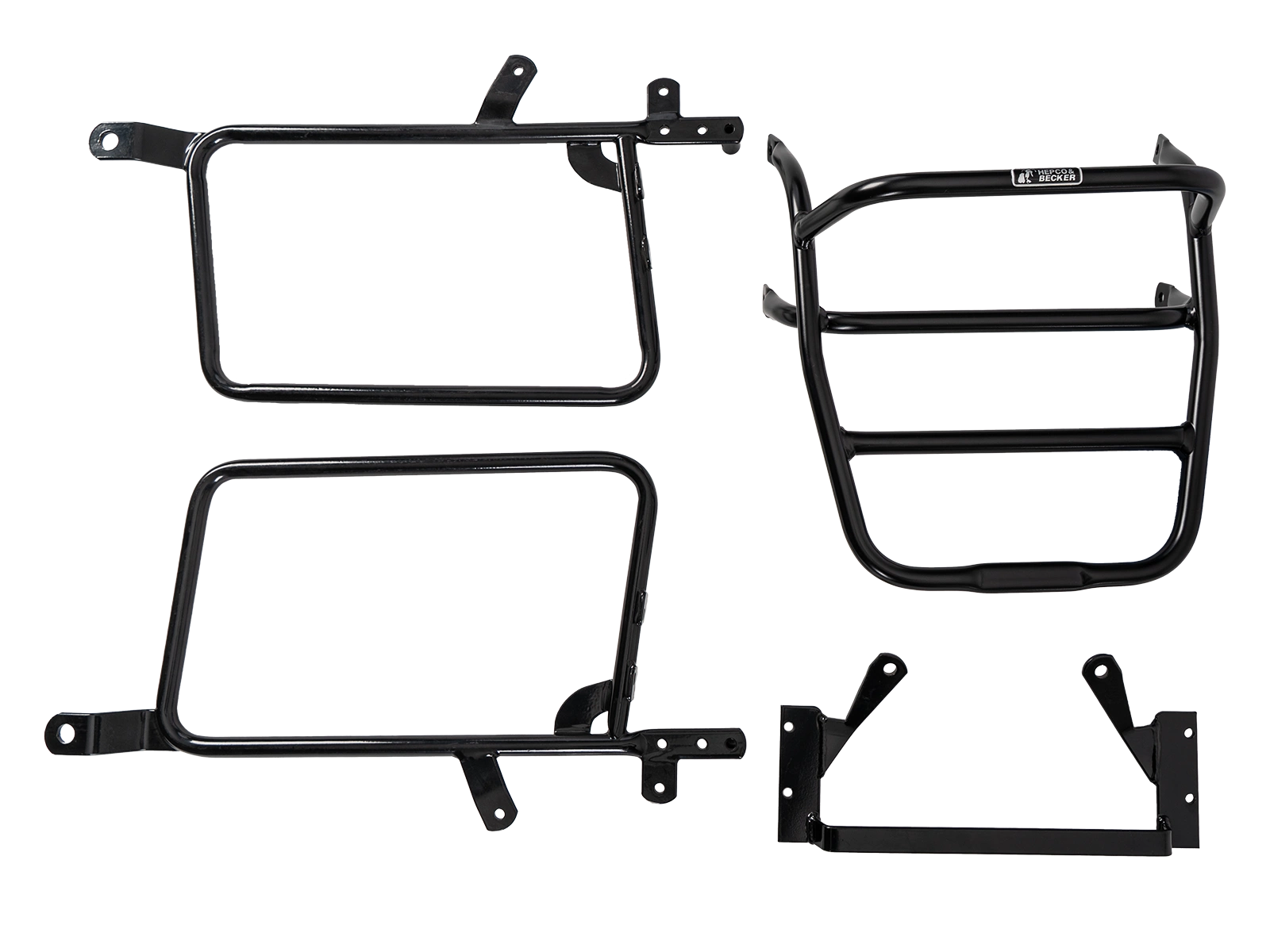 Hepco & Becker Side-and Topcasecarrierset-chrome for Kawasaki Z 1000 MK II | 650221 00 02