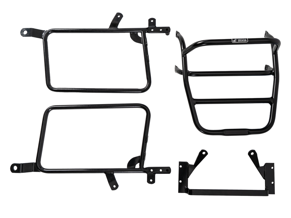 Hepco & Becker Side-and Topcasecarrierset-chrome for Kawasaki Z 1000 MK II | 650221 00 02