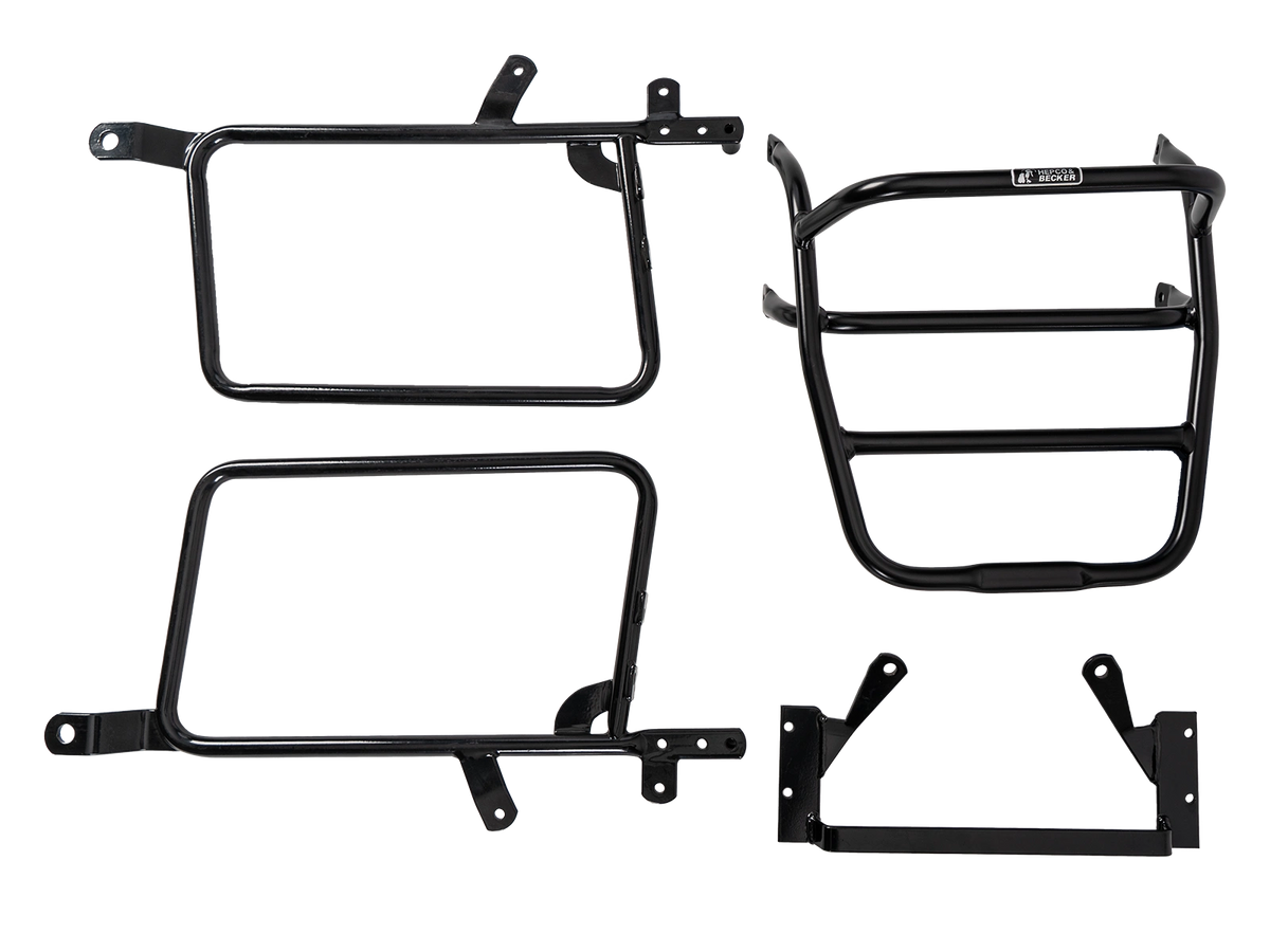 Hepco & Becker Side-and Topcasecarrierset-chrome for Kawasaki Z 1000 MK II | 650221 00 02