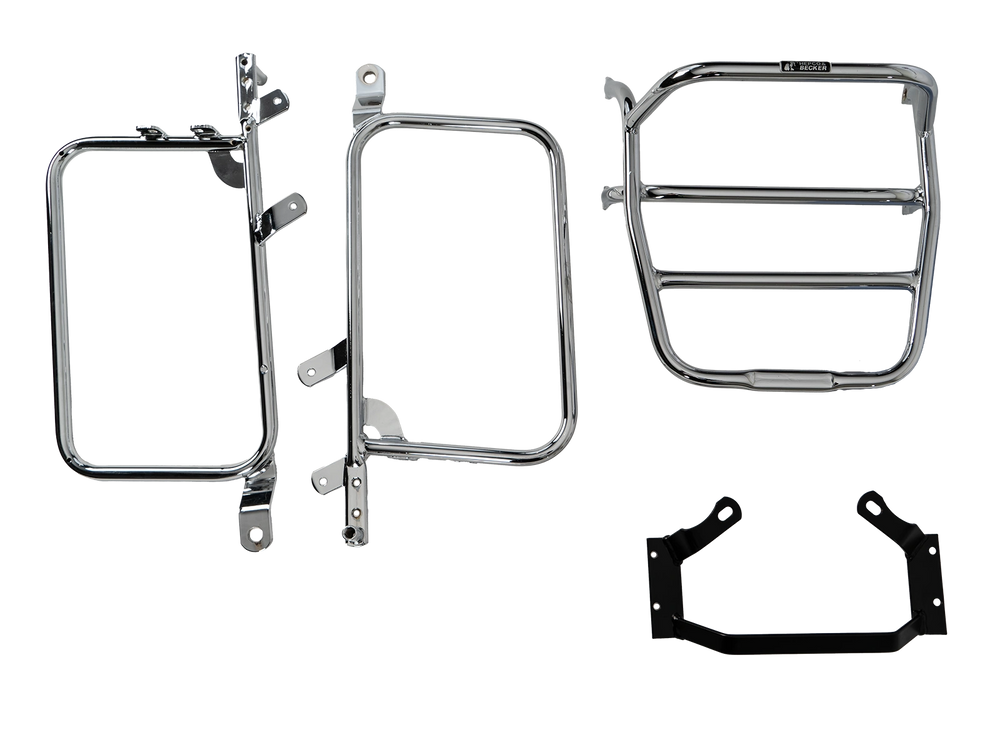Hepco & Becker Side-and Topcasecarrierset-chrome for Kawasaki Z 1000 ST | 650222 00 02